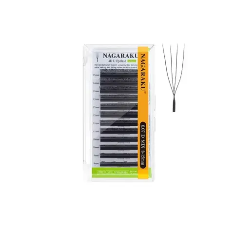 Blister Nagaraku 4D U Eyelash 0.07D MIX 8-15 mm - comprar en línea