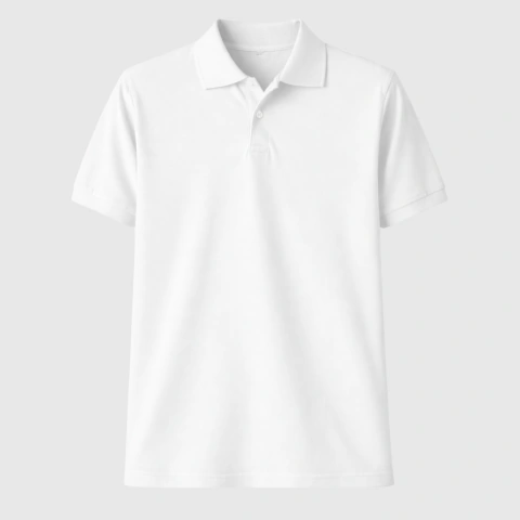 Camiseta Gola Polo Unissex - Branco - comprar online