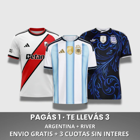 PACK 3X1: ARGENTINA + RIVER
