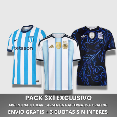 PACK 3X1: ARGENTINA + RACING