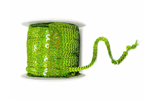 Lentejuela en tira - Verde Tornasolado