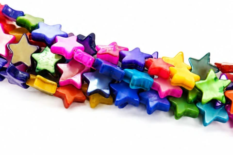 Nácar Multicolor Estrella 1x1cm