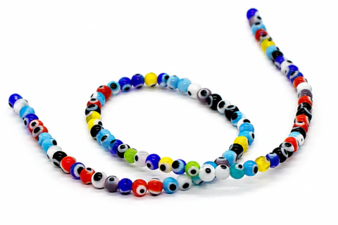 Ojos Turcos Multicolor Redondo N6