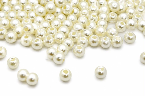 Perlas Perladas Plásticas N4 Natural
