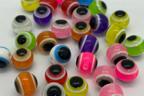 Ojos Turcos Multicolor Redondo N10