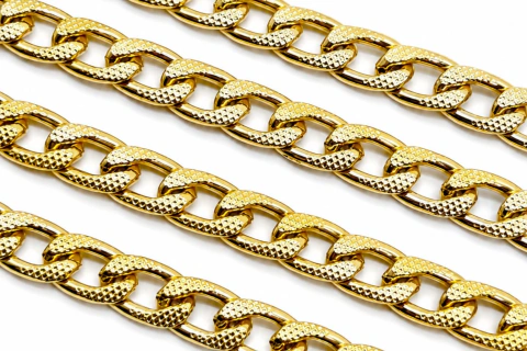 Cadena Metálica Dorado 1x0,6cm