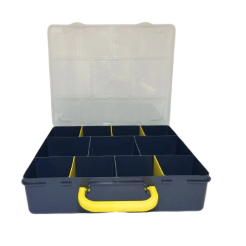 Caja Rectangular 11 divisiones Negro/Amarillo - comprar online