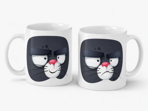 Caneca Gato de Humor