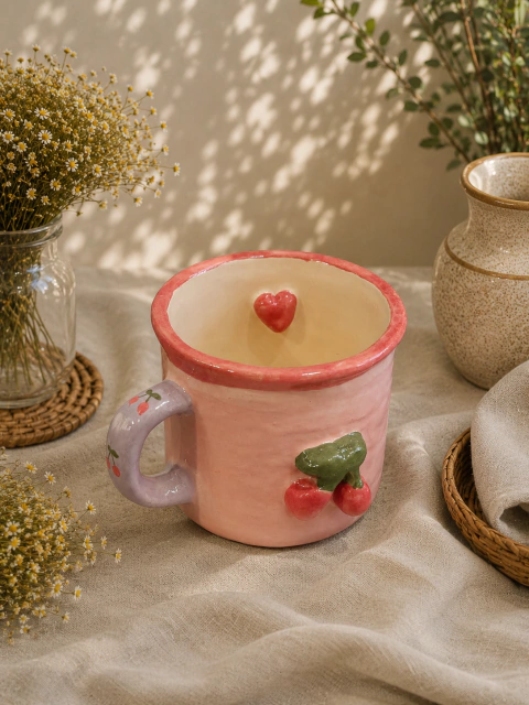 Taza camping Cherry pink
