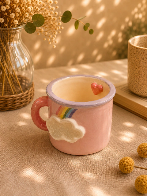 Taza camping Nube glitter