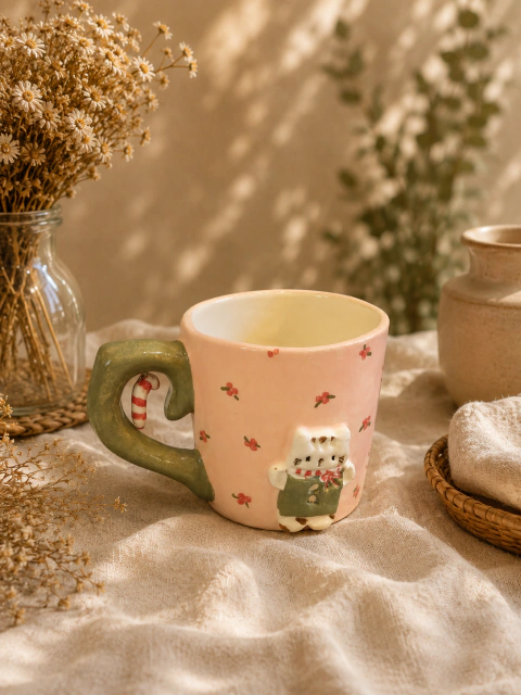 Taza gatito navideño