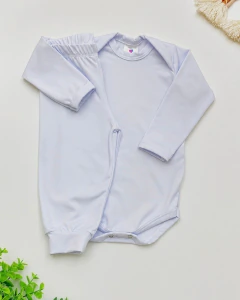Conjunto Body Calça Bebê Térmico Branco