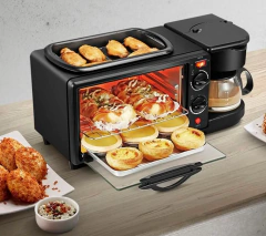 Estação de Café da Manhã Multifuncional – Forno, Cafeteira, Frigideira e Torradeira - comprar online