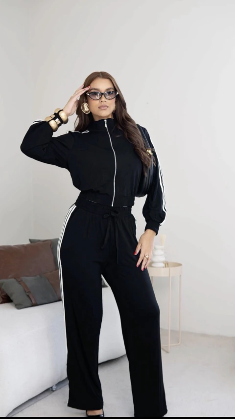 Conjunto Feminino Casual listra - comprar online