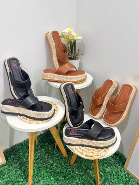 Isadora Chinelo De Dedo Plataforma Papete Flatform