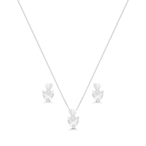 CONJUNTO CORAÇÃO PENDENTE