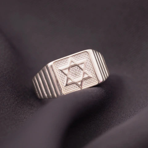ANEL ESTRELA DE DAVI QUADRADO