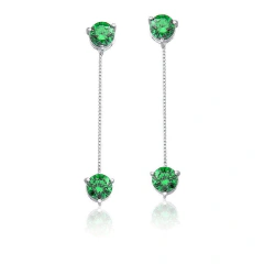 BRINCO PONTO DE LUZ PENDENTE VERDE ESMERALDA