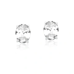 BRINCO OVAL ZIRCONIA CRISTAL