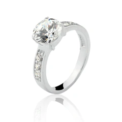 ANEL SOLITARIO CARTIER 8MM ZIRCÔNIA CRISTAL