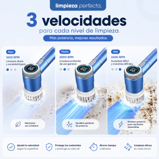 Cepillo de Limpieza Eléctrico Multifuncional 5 en 1 - Impermeable - Recargable
