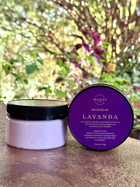 Mousse de lavanda hidratante para o corpo