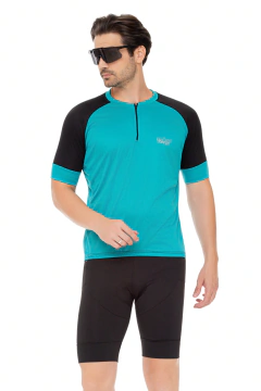 Conjunto de Ciclismo Masculino - Camisa Way Fresh Capri e Bermuda Gel Way