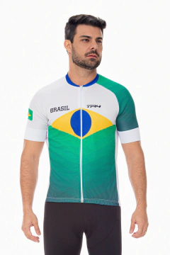 Camisa de Ciclismo Masculina- seleção BRASIL