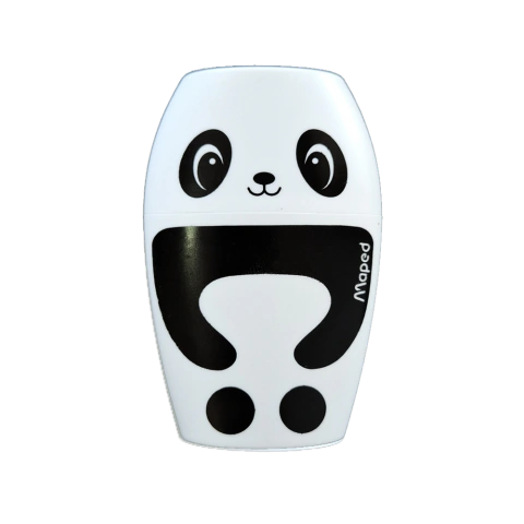 Apontador Shakky Panda 1 Furo Com Depósito Maped