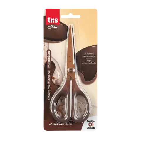 Tesoura Multi Tris Coffee 17.5 cm