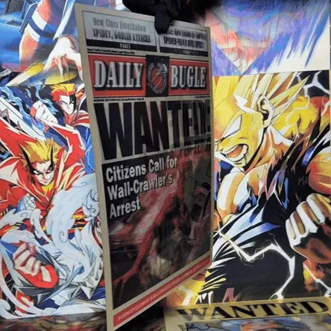 SPIDERMAN PERIODICO POSTER 3D