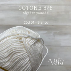 Cotone 8/8 - Algodón Peinado 100% - A Tu Vera Artesanal