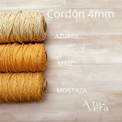 Imagen de Cordón de Algodón - 4mm - 500 Grs