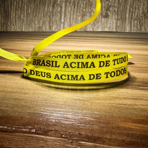 Pulseira Pulso Patriota - Brasil acima de tudo Deus acima de todos