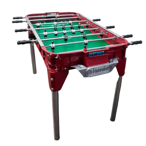 Metegol Profesional Modelo Retro Piso de Chapa color Bordó