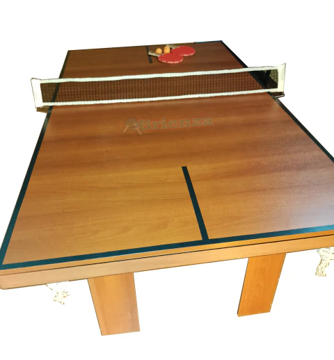 COMBO - Mesa de Pool Semiprofesional Cedro + Kit de Accesorios completo + Tapa de Ping Pong / Comedor