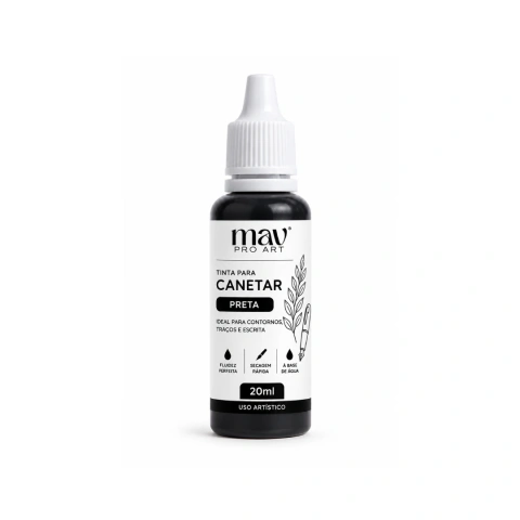 Tinta p/ CANETAR 20 ml - Preta