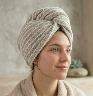 Pack x4 Turbante Secado Rápido Rayado