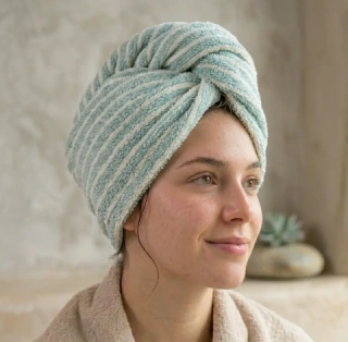 Pack x4 Turbante Secado Rápido Rayado