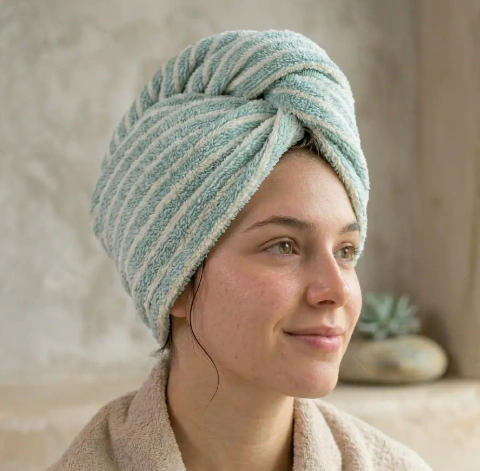 Pack x4 Turbante Secado Rápido Rayado