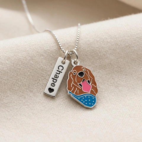 Colar conjunto personalizado em prata 925