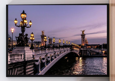 Cuadro Puente Alejandro III, París
