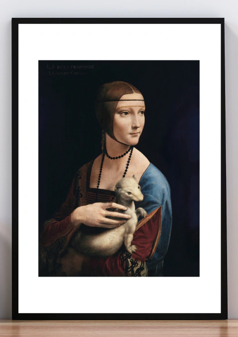 Cuadro la dama del armiño. Leonardo da vinci.