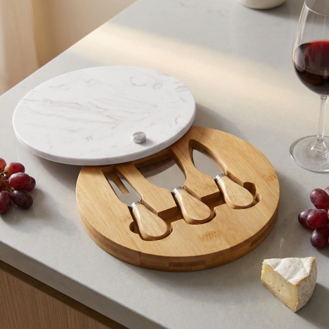 Set Tabla de queso Circulo