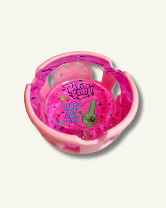 Cinzeiro de Vidro Rosa - comprar online