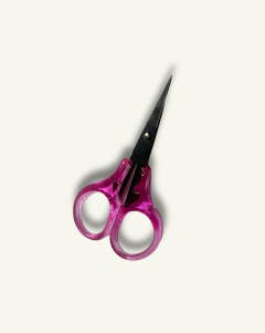 Tesoura plástico com tampa colorida - comprar online