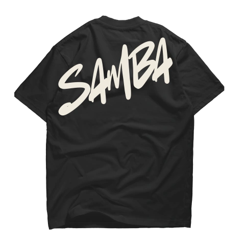 CAMISETA SAMBA MEU PROTETOR - Preta/off