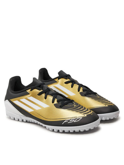 Chuteira Society Adidas F50 Club Messi TF Dourada IG9330
