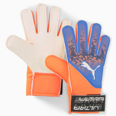 Luva de Goleiro Puma Ultra Grip 4 RC 041817-05 Laranja e Azul