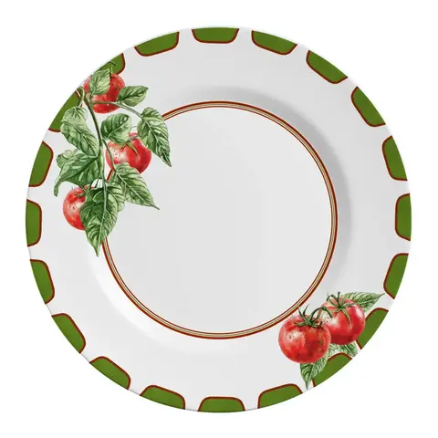 Conjunto com 6 Pratos Rasos Pomodoro